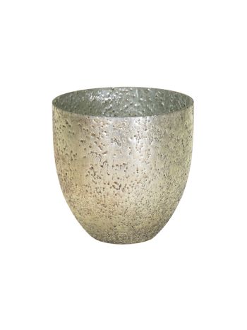 Marhaba Classic üvegkaspó ezüst 20x20cm