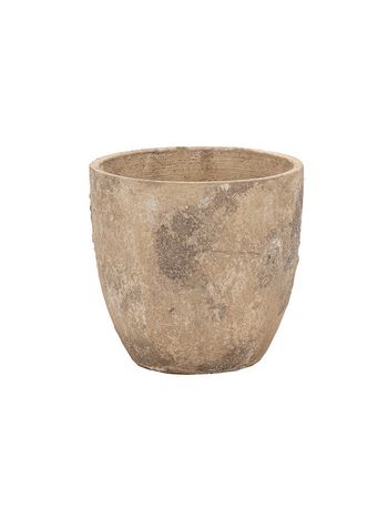 Moon kő kaspó homokszín 17-5cmx16-5cm