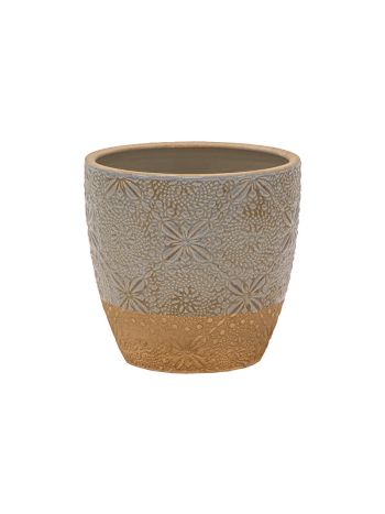 Sanne kerámia kaspó szürke 12-5x11cm