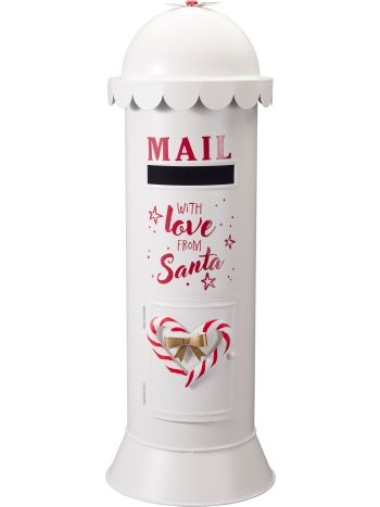 Postaláda állvány- vas- méret: 19x53cm- súly: 960 gramm- törtfehér színben