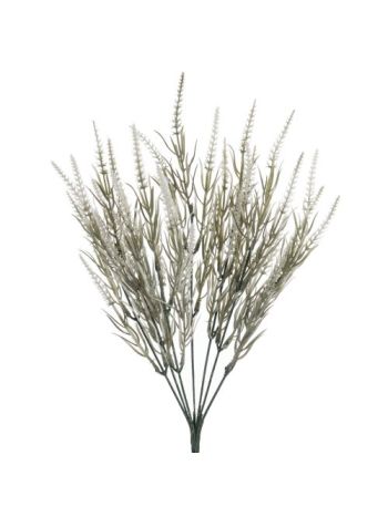Levendula művirág csokor- 38cm magas - Fehér  AF011-01