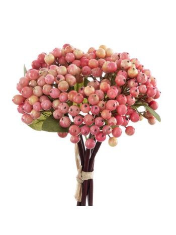 Bogyós ág köteg- 28cm magas- 14.5cm átmérőjű - Narancssárga  AF028-01