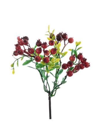 Bogyós ág- 28.5cm magas - Narancssárga