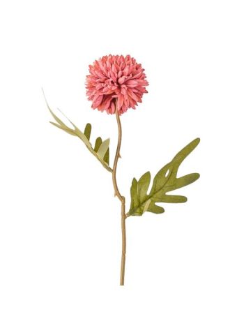 Dandelion selyemvirág szál- 38cm magas - Sötét rózsaszín  AF056-01