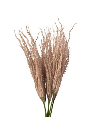 Dekorációs műnövény köteg- 6 szálas- 23.5cm magas - Fehéres barna