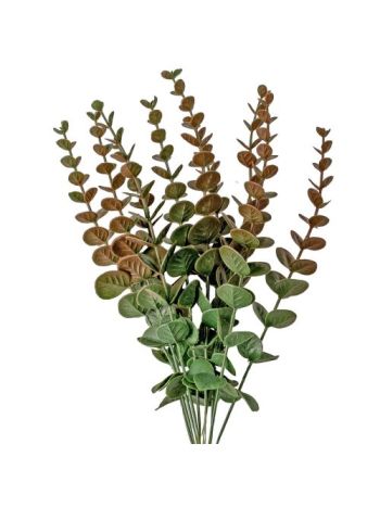 Eukaliptusz köteg- 34cm magas- 10 szálas - Vöröses sötétzöld  AF078-01