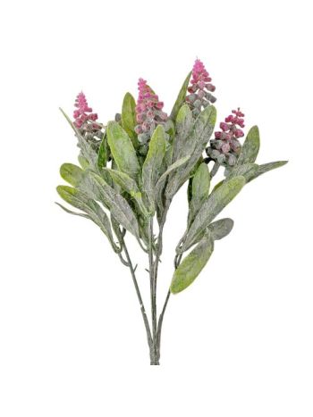 Fürtös gyöngyike csokor- 28cm magas - Ciklámen  AF082-04