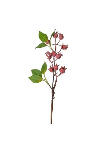 Csipkebogyó ág- 36cm magas - Rose red  AF089-02