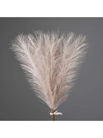 Ezüstös metál pampafű köteg- 20 szál- 45cm magas - Pezsgő