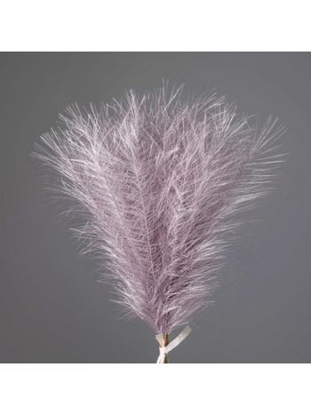 Ezüstös metál pampafű köteg- 20 szál- 45cm magas - Lila