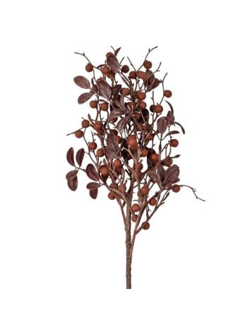 Bogyós dekor ág- 56cm magas - Piros