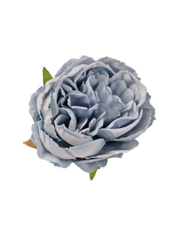 Peónia selyemvirág fej- 5.5cm - Kék