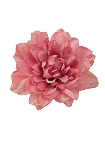 Dália selyemvirág fej- 8cm - Rózsaszín AF121-01 12db/csomag