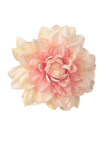 Dália selyemvirág fej- 8cm - Halvány rózsaszín AF121-05 12db/csomag