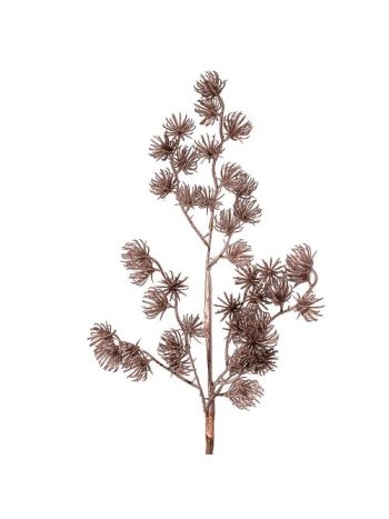 Metál dekor ág- magasság: 44cm - Pezsgő színű