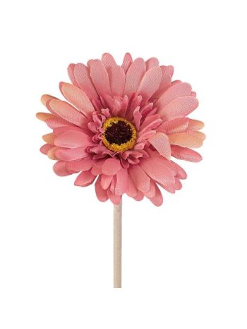 Gerbera selyemvirág szál- magasság: 55cm- virágfej átmérő: 10cm - Őszi rózsaszín