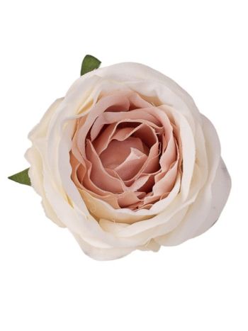 Peónia selyemvirág fej- 5.5cm - Barnás fehér