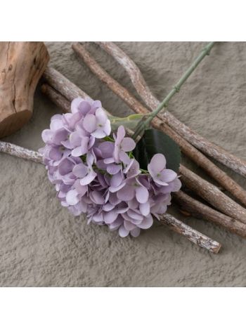 Hortenzia selyemvirág szál- 35cm magas - Világoslila