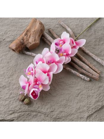 Real touch orchidea ág- 72cm magas - Világos rózsaszín