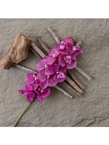 Real touch orchidea ág- 72cm magas - Sötét rózsaszín