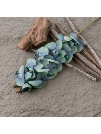 Real touch orchidea ág- 72cm magas - Kék