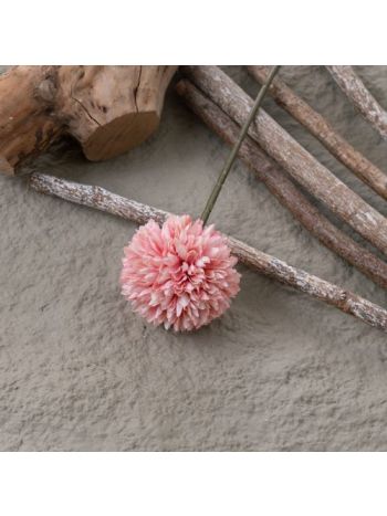 Dandelion selyemvirág szál- 29cm magas - Világos rózsaszín