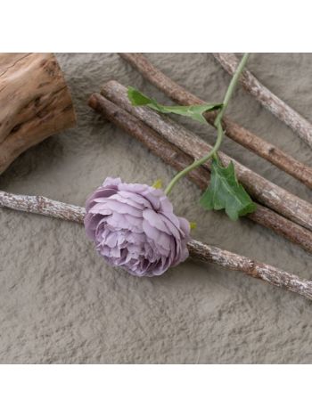 Bazsarózsa selyemvirág szál- 38.5cm magas - Lila