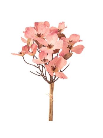 Magnólia csokor- 44cm magas - Halvány rózsaszín