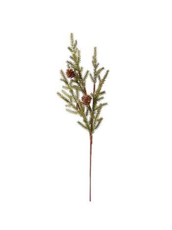 Vékony drótos tobozos fenyőág- 63cm magas