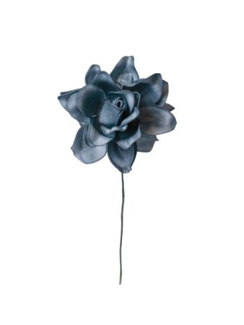 Gardenia selyemvirág szál- 24cm magas - Kék
