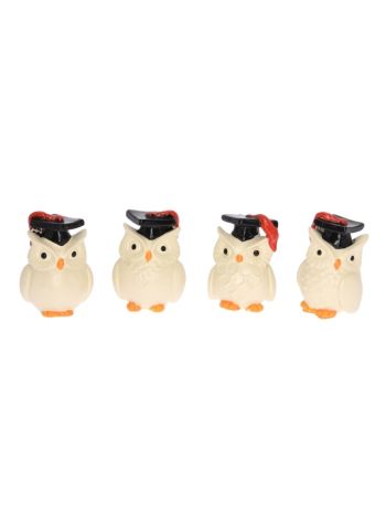 Bagoly poly 3cm krém S/4