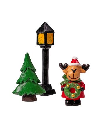 Dekor figura- polirezin- 3 db-os csomag- 12 x 3 x 12cm- kreatív felhasználásra
