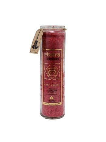 Chakra illatgyertya 6x20-5cm piros