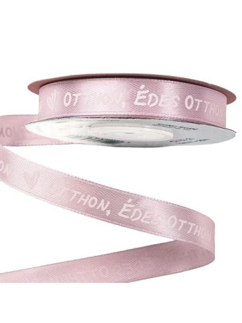 Otthon- édes otthon feliratos szatén szalag 12mm x 20m - Világoslila