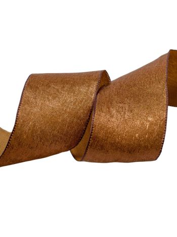 Metál textil szalag 38mm x 10m - Sötétbarna