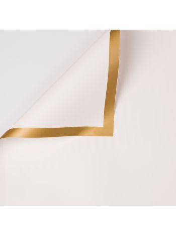 Aranykeretes fólia ív 58 x 58cm- 20db - Fehér
