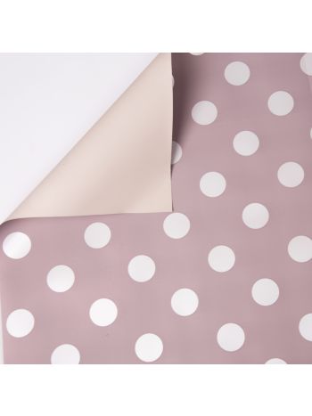 Pöttyös fólia tekercs 58cm x 10m - Púder Bézs / Fehér