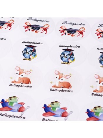 Ballagási matrica szett- 24db.-os  - 5cm