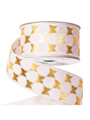 Lepkés prémium szatén szalag drótos szegéllyel 38mm x 6.4m 38mm x 6.4m DQ3807-02