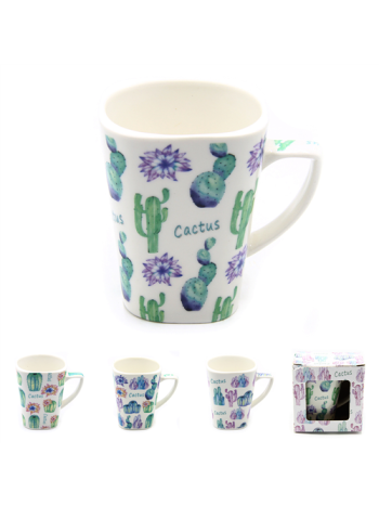 BÖGRE DÍSZDOBOZBAN 1/48 KAKTUSZOS 4 FÉLE 10x9 cm 3 dl.