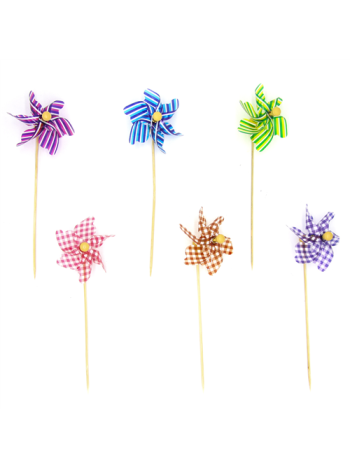 SZÉLFORGÓ CSÍKOS- KOCKÁS 12/1200 24x8 cm 6 FÉLE