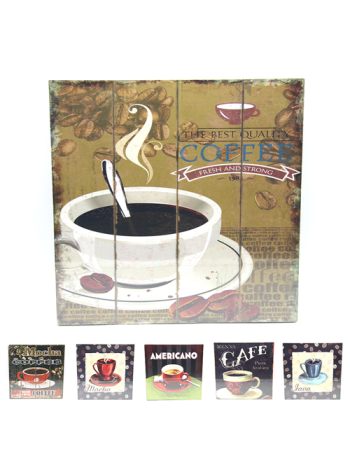 FALIKÉP 1/50 TÖBBFÉLE KÁVÉS 30x30 cm