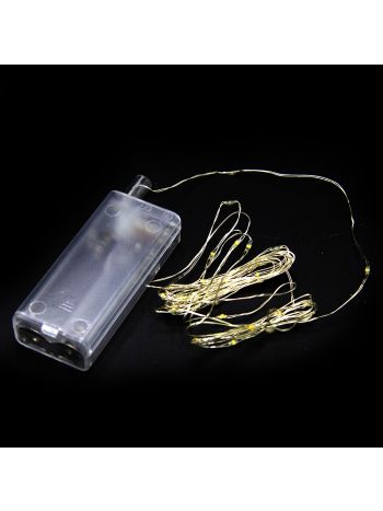 LEDFÜZÉR 10 LEDES 50/500- ÚJ 10/500 HIDEG-MELEGFEHÉR 1 m