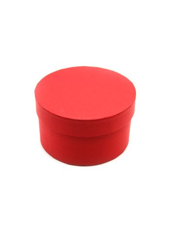 PAPÍRDOBOZ KEREK 4/96 14x8 cm PIROS