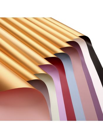 CSOMAGOLÓFÓLIA 20 DB 58x58 cm 1/100  PASZTEL-ARANY TÖBB SZÍNBEN