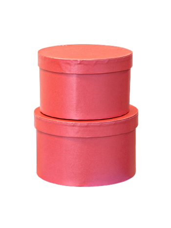 PAPÍRDOBOZ KEREK 2 DB 1/24 18x11; 16x10 cm KORALL