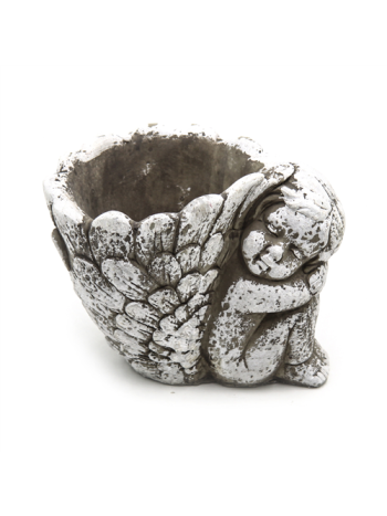 KŐKASPÓ ANGYALLAL 1/16 16-5x11-5x13 cm