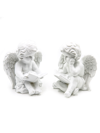ANGYAL ÜLŐ KÖNYVVEL 1/12 22x17x17 cm 2 FÉLE