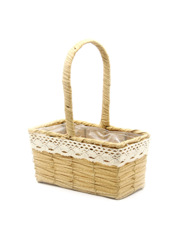 VIRÁGKOSÁR 1/40 CSIPKÉVEL 23x13x30 cm