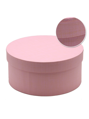 PAPÍRDOBOZ KEREK 1/30 22x10 cm RÓZSASZÍN